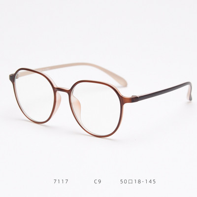 Κορεατική έκδοση Thin Oval Frame Myopia Glasses Female Plain Mirror Eye Frame Frame Literary Retro Glasses