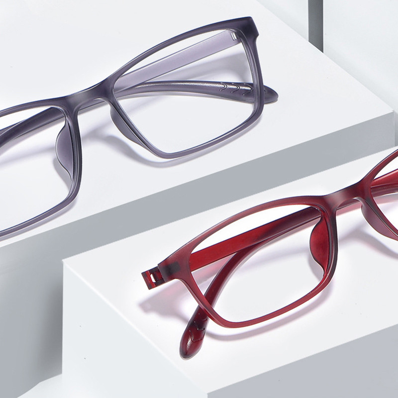 Uued TR-90 raamiga prillid nii meestele kui naistele, 4 valikulist värvi plastist painduvad vastupidavad prillid, retsepti alusel