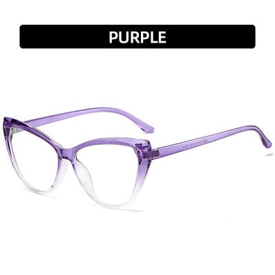 Gradient Cat Eye Αντι-μπλε Σκελετοί Γυναικείων Γυαλιών Επωνυμίας Σχεδιαστής Πλαστικά Γυναικεία Γυαλιά Classic Retro Σκελετός Γυναικείο Γυαλί