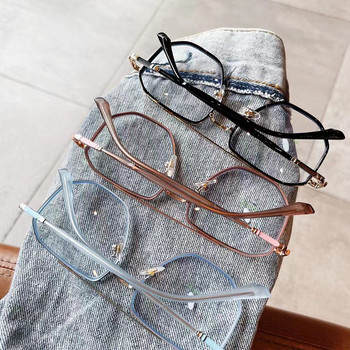 Ρετρό διπλές γέφυρες τετράγωνα γυναικεία γυαλιά κατά Blu-ray Σκελετός μόδας TR90 Άνοιξη μεντεσέ ανδρικό οπτικό πλαίσιο Γυαλιά υπολογιστή
