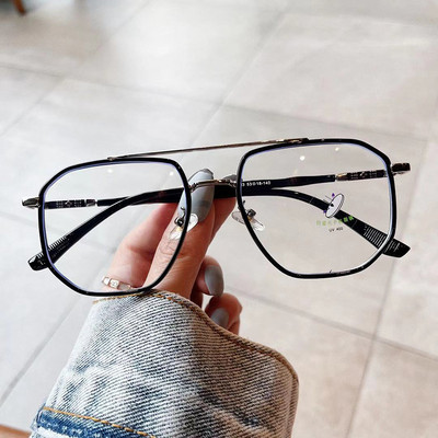 Retro dvostruki mostovi, kvadratni ženski okvir za anti-Blu-Ray naočale, modni TR90 opružni šarki, muški optički okvir, računalne naočale