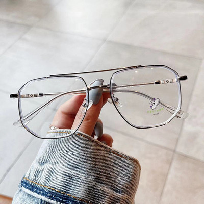 Retro dvostruki mostovi, kvadratni ženski okvir za anti-Blu-Ray naočale, modni TR90 opružni šarki, muški optički okvir, računalne naočale