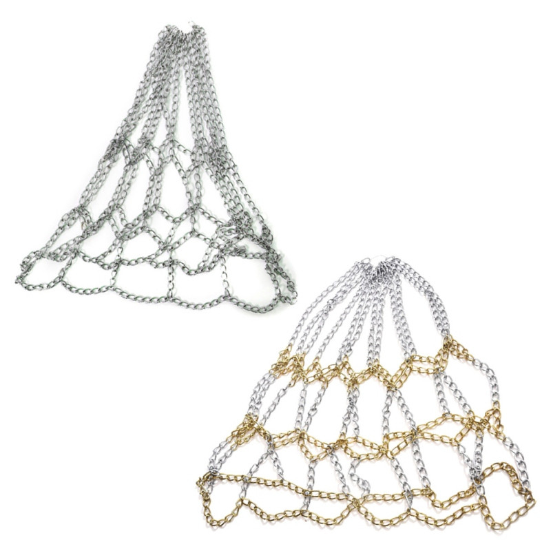 Vanjska mreža od pocinčanog čeličnog lanca Izdržljiva mreža za košarkašku metu Košarkaška klasična sportska mreža za košarku od čeličnog lanca