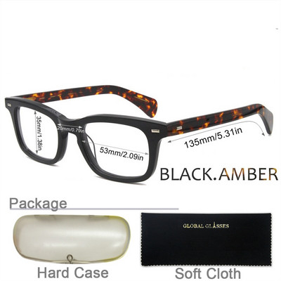 Vényköteles myopia szemüvegek barna férfi retro optikai keret antikék fény szemüvegek vintage férfi olvasó szemüvegek 617g