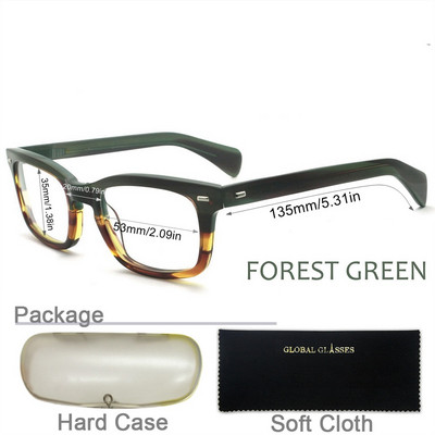 Vényköteles myopia szemüvegek barna férfi retro optikai keret antikék fény szemüvegek vintage férfi olvasó szemüvegek 617g