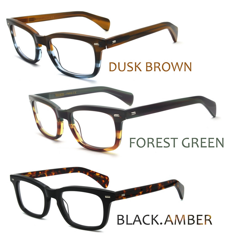 Vényköteles myopia szemüvegek barna férfi retro optikai keret antikék fény szemüvegek vintage férfi olvasó szemüvegek 617g