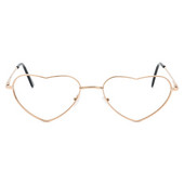 Akinių rėmeliai Širdelės formos rėmeliai Mada Be objektyvo Cosplay Vakarėlio puošmena Akiniai Metalinė fotografija Akiniai