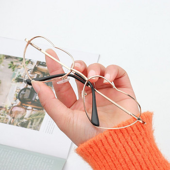 Рамка за очила Рамки във формата на сърце Мода без обектив Cosplay парти декорация Очила Метални очила за фотография