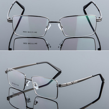 Elbru γυαλιά από κράμα τιτανίου επικαλυμμένο μεταλλικό πλαίσιο γυαλιών επίπεδης καθρέφτης Πρεσβυωπία Πλαίσιο ρετρό τετράγωνο ανδρικά γυαλιά επιχειρηματιών