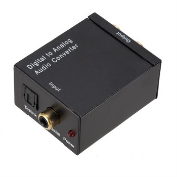 LccKaa ψηφιακό σε αναλογικό μετατροπέα ήχου Οπτική ίνα ομοαξονικό σήμα σε αναλογικό DAC Spdif Stereo RCA Jack ενισχυτής DAC Αποκωδικοποιητής