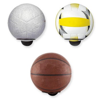 2 τμχ Επιτοίχια Οθόνη Μπάλας Ράφι αποθήκευσης μπάσκετ Εσωτερική αθλητική θήκη για μπάλα ποδοσφαίρου Βάση ποδοσφαίρου βόλεϊ Διακόσμηση σπιτιού