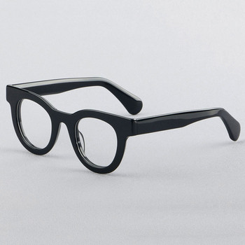 Винтидж мъжки прозрачни ацетатни рамки за оптични очила Дамски снаждащи се модни очила Извънгабаритна оптична рамка за очила