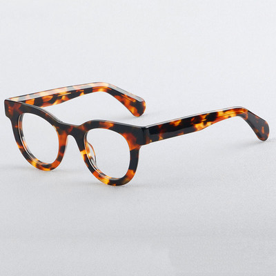 Vintage muški prozirni acetatni okviri za optičke naočale Ženske spojene modne naočale Preveliki okviri za optičke naočale