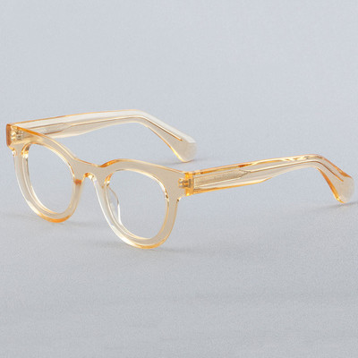 Vintage muški prozirni acetatni okviri za optičke naočale Ženske spojene modne naočale Preveliki okviri za optičke naočale