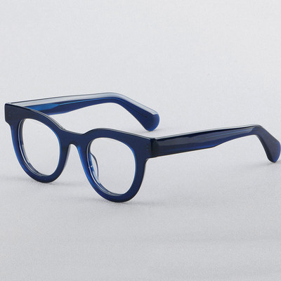 Vintage muški prozirni acetatni okviri za optičke naočale Ženske spojene modne naočale Preveliki okviri za optičke naočale