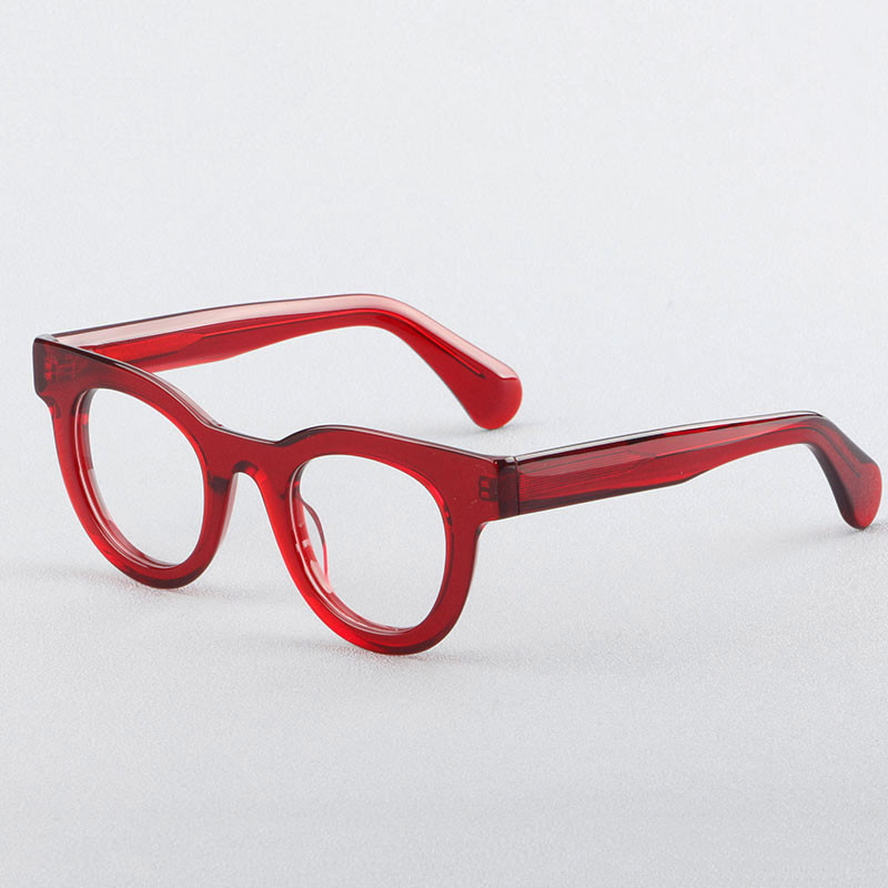 Vintage muški prozirni acetatni okviri za optičke naočale Ženske spojene modne naočale Preveliki okviri za optičke naočale