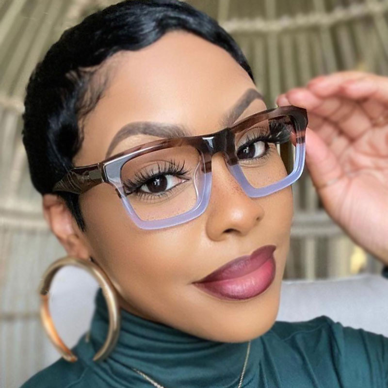 Retro atsetaadist prillide raamid Suure raamiga Meeste Naiste Optilised Mood Arvutiprillid 50042