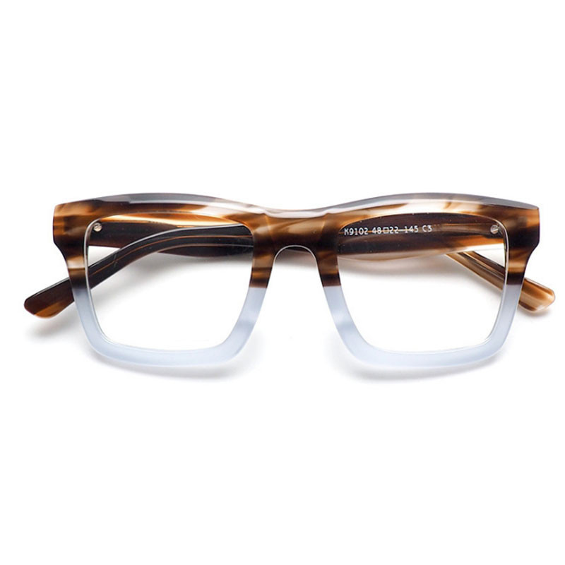 Retro atsetaadist prillide raamid Suure raamiga Meeste Naiste Optilised Mood Arvutiprillid 50042