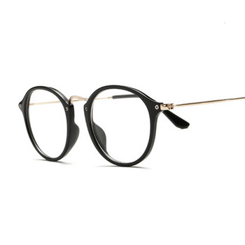 Vintage στρογγυλά γυαλιά Γυναικεία γυαλιά οπτικών ματιών γάτας Σκελετοί μεταλλικά διαφανή διαφανή γυαλιά ρετρό επώνυμων γυαλιών γυαλιών