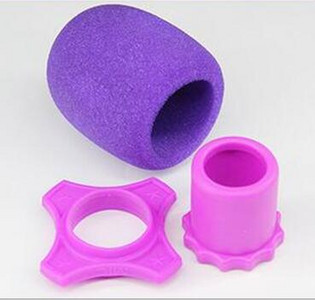 Raputuskindel käeshoitava mikrofoni kaitse, silikoonrõngas veeremisvastase põhjavarda varruka mikrofoni tuuleklaasi katted KTV mikrofoni jaoks