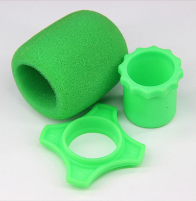 Raputuskindel käeshoitava mikrofoni kaitse, silikoonrõngas veeremisvastase põhjavarda varruka mikrofoni tuuleklaasi katted KTV mikrofoni jaoks