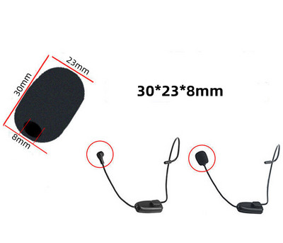 10 бр. Смяна на слушалки, капак за микрофон от пяна, капак за телефонни слушалки, микрофон, микрофон, предно стъкло, предно стъкло, гъба за слушалки S/M/L