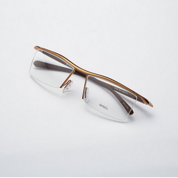Мъжки оптични рамки Рамки за очила Поставка за търговски очила Модни рамки за очила Късогледство Титаниева рамка TR90 Крака