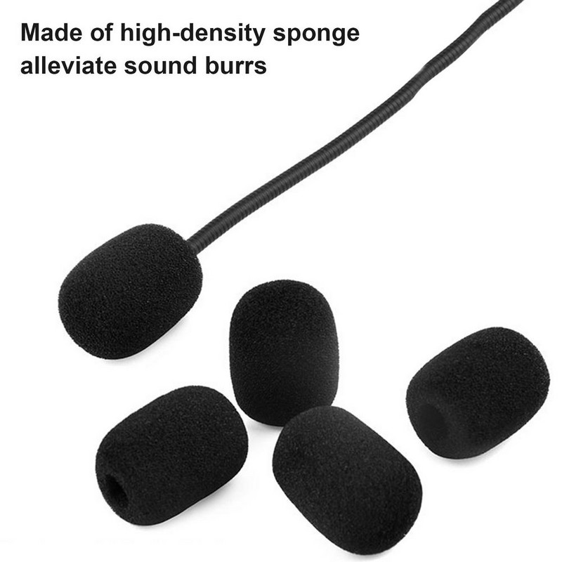 10 db mikrofon szélvédő szivacs huzatok hajtóka fejhallgató grill szélvédő hab mikrofon pad burkolat védősapka hattyúnyak találkozóhoz