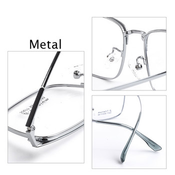 Εργοστασιακή Άμεση Πώληση Titanium Square Τύπος Επιχειρηματίας Fashion Metal Metal Eye Eye Glass Οπτικοί σκελετοί