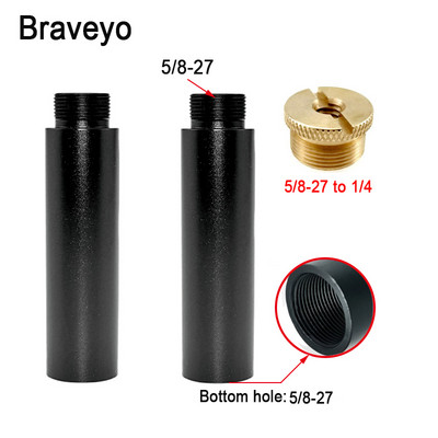 Set de tije de extensie pentru suport pentru microfon 5/8-27 5/8 inch la 1/4 3/8 șurub de conversie Tija de extensie pentru microfon live din aliaj de aluminiu