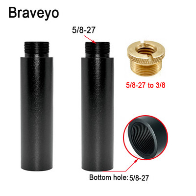 Set de tije de extensie pentru suport pentru microfon 5/8-27 5/8 inch la 1/4 3/8 șurub de conversie Tija de extensie pentru microfon live din aliaj de aluminiu