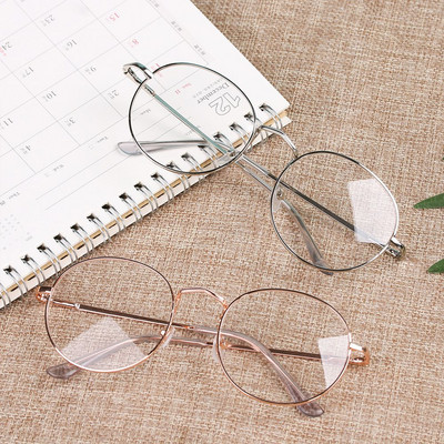 New Fashion Metal Oversized Vision Care Round Glasses Spectacles Optical Glasses Eyeglasses Frame