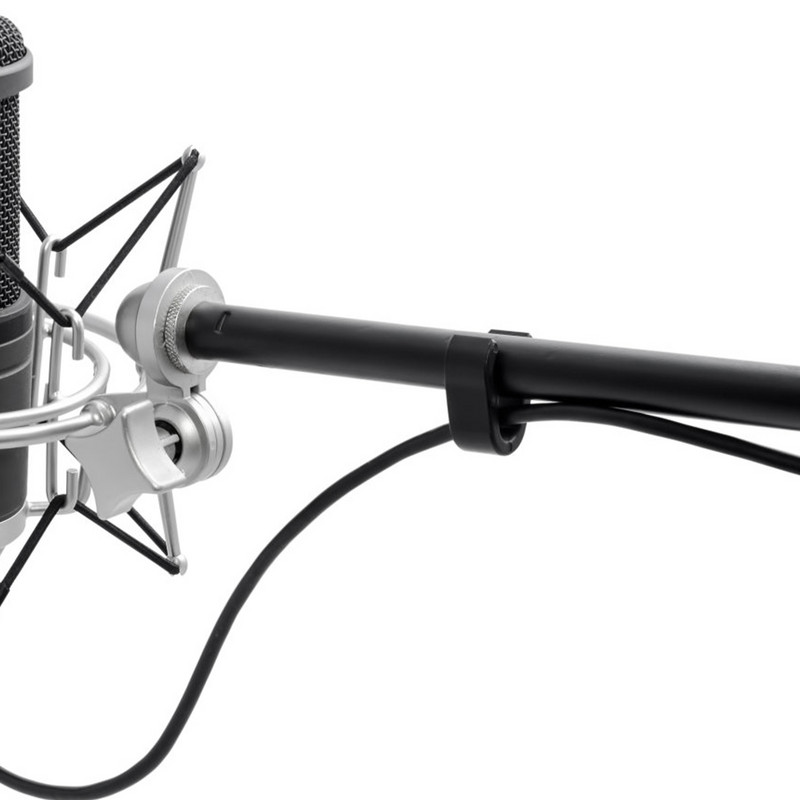 10vnt Plastikiniai mikrofono kabelių spaustukai Mic KTV kabelių laikikliai Kabelių laikikliai