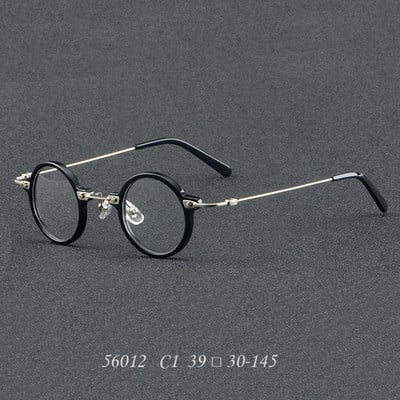 55275 Vintage Acetate Γυαλιά Σκελετός για Άντρες Γυναικείες Στρογγυλά Γυαλιά Γυαλιά Myopia Optical Glasses Retro Luxury Spectacles