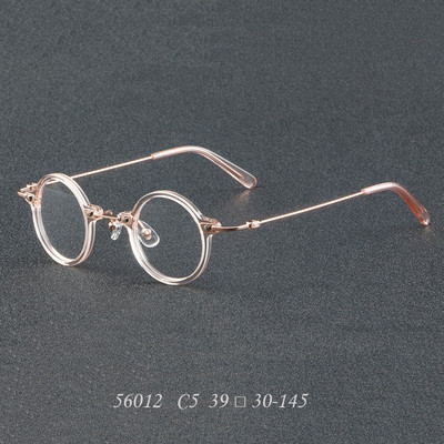 55275 Vintage Acetate Γυαλιά Σκελετός για Άντρες Γυναικείες Στρογγυλά Γυαλιά Γυαλιά Myopia Optical Glasses Retro Luxury Spectacles