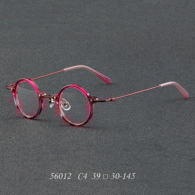 55275 Vintage Acetate Γυαλιά Σκελετός για Άντρες Γυναικείες Στρογγυλά Γυαλιά Γυαλιά Myopia Optical Glasses Retro Luxury Spectacles