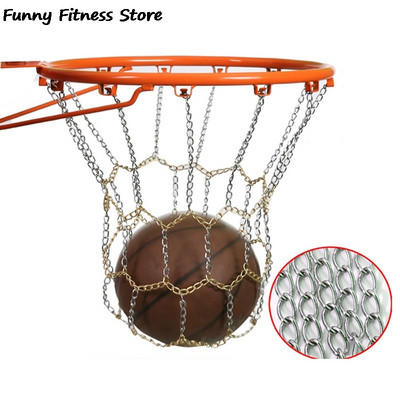 1PC Iron Backboard Rent Метална верига Баскетболен кош Спорт на открито Професионална висяща мрежа Универсална мрежа за кошница Водоустойчив