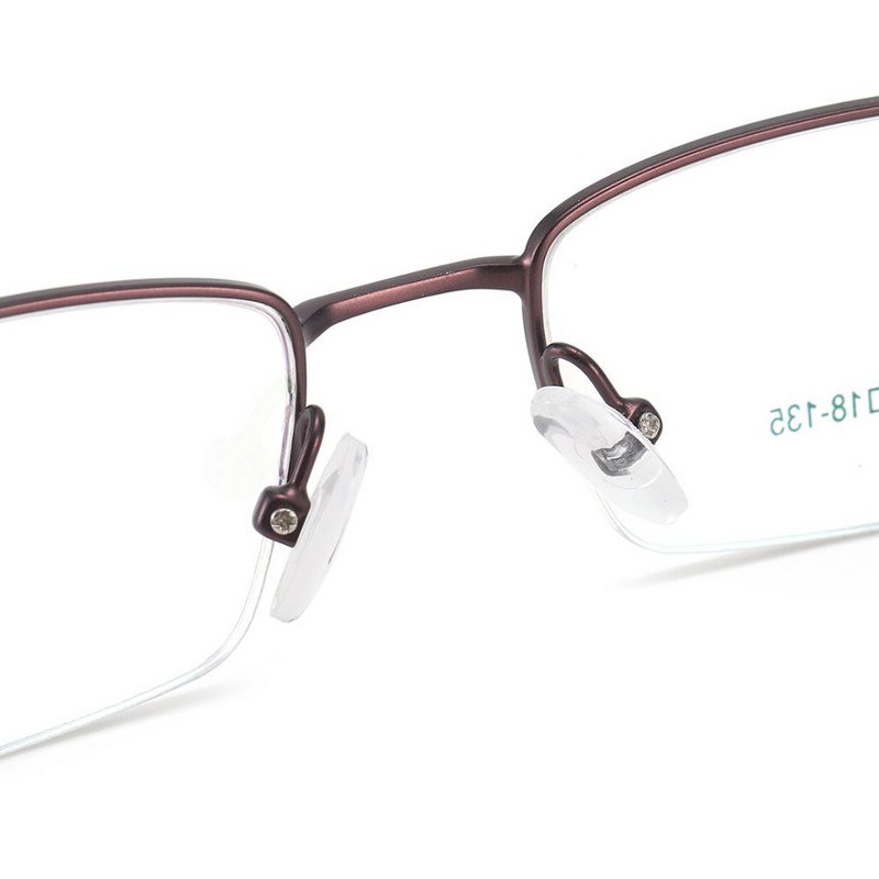 Muški metalni okvir za naočale s pola ruba, modne naočale za dioptriju, kratkovidnost, čitanje, progresivne leće