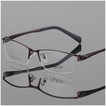 58-16-140 Μεταλλικός σκελετός γυαλιών Ανδρικά γυαλιά με μισό χείλος Οπτικά συνταγογραφούμενα γυαλιά Σκελετός Γυαλιά μεγάλου σκελετού