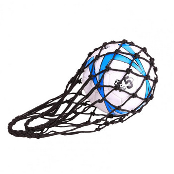 Чанта за баскетболна мрежа Мрежа за футболна чанта за съхранение Найлонова удебелена чанта за съхранение Единична топка Преносимо оборудване Спортна футболна чанта за волейбол