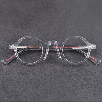 BeTSION Vintage Σκελετοί Γυαλιών Μικρά Στρογγυλά Ανδρικά Γυαλιά 40mm Χειροποίητα Γυαλιά Acetate Γυναικεία Συνταγογραφούμενα Γυαλιά