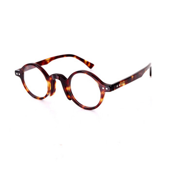 BETSION Винтидж рамки за очила Малки кръгли 40 мм мъжки очила Ръчно изработени ацетатни очила за жени Диоптрични очила