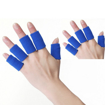 10 бр. Баскетболни еластични ленти Защитни предпазители за ръце Протекторни капаци Спортни защитни капаци за пръсти Висококачествени предпазители за пръсти