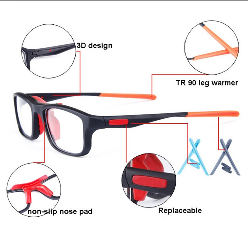 Νέα ανδρικά επαγγελματικά γυαλιά μπάσκετ με σκελετό γυαλιά γυμναστικής αθλητικά γυαλιά σκελετός ποδηλασίας εξωτερικού χώρου
