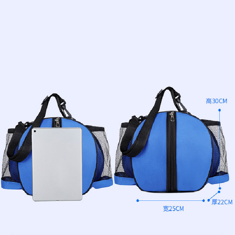 Mrežasti košarkaški ruksak okruglog oblika, torbe za rame za sportski trening, nogomet, nogomet, odbojkaška lopta, fitness torba za teretanu