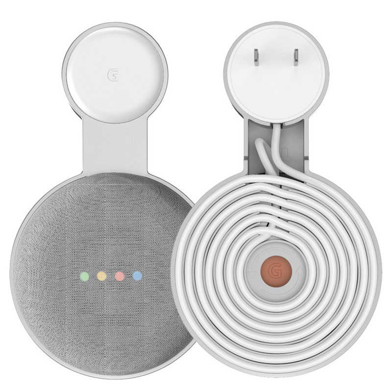 Držač za zidni nosač za Google Home Mini (1. generacija) Google Nest Mini (2. generacija) Upravljanje kabelom za Google Mini pametni zvučnik