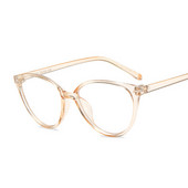 Modne mačkaste naočale, ženske prozirne plastične okvire, optičke leće, ženske naočale, računalne naočale protiv plavog svjetla Oculos