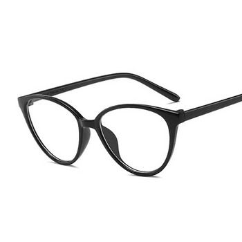 Модни очила с котешки очи Дамски прозрачни пластмасови рамки Оптични лещи Дамски очила Анти синя светлина Компютърни очила Oculos