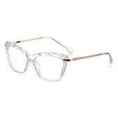 Moodne kassisilma prillide raam Lihvitud kristallist naiste prillid võivad olla varustatud lühinägelikkuse prillide meeste prillide raamiga