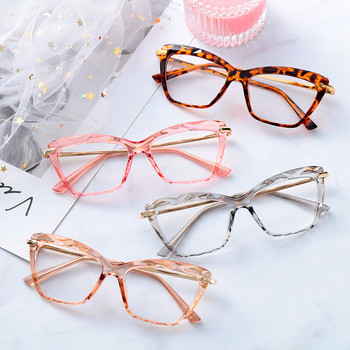 Модна рамка за очила с котешки очи Дамски очила с фасетиран кристал могат да бъдат оборудвани с очила за късогледство Рамка за мъжки очила